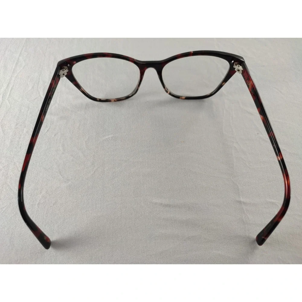 Vera Wang V589 RD Dark Red Tortoise‎ Cat Eye Eyeglass Frames 54-16 140
